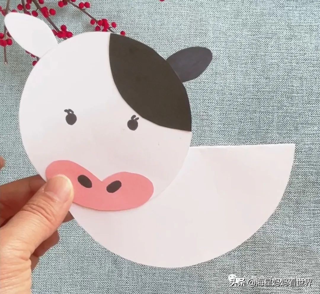 春节到，超可爱的牛卡片、牛灯笼、纸筒牛开心玩起来