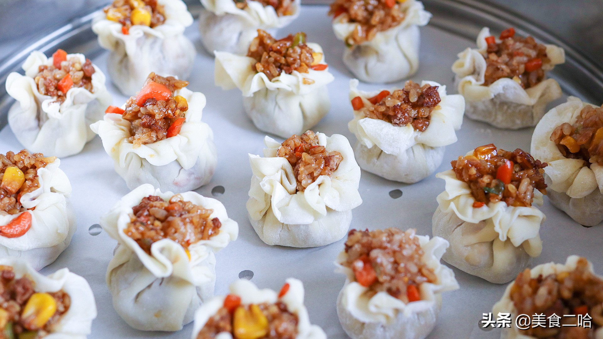 烧麦馅料的烧麦皮正确配方,烧麦的做法烧麦皮捏法