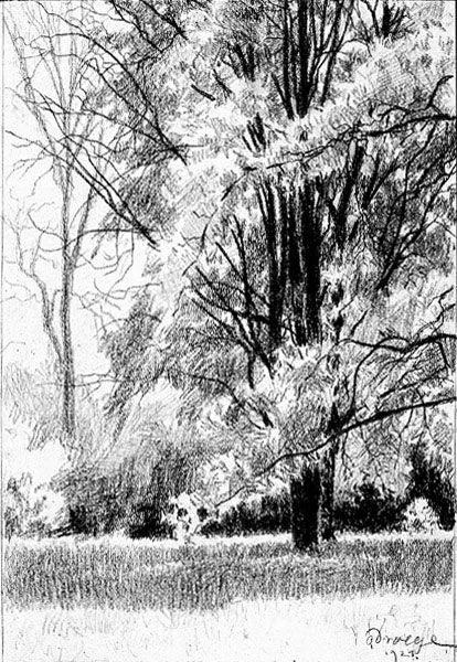 40张经典素描风景图快拿去临摹吧,最好看的素描风景图片