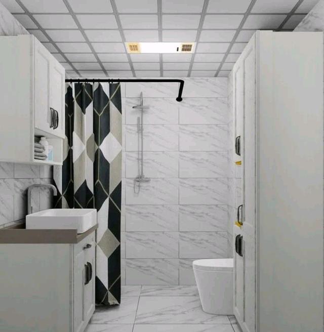 1.6平方卫生间太小怎么干湿分离,卫生间太小贴灰色砖太暗怎么补救