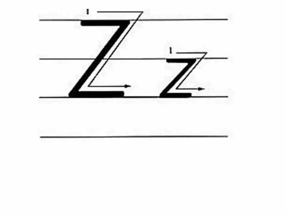 印刷体英文26个字母书写教程,26个字母书写规范让孩子们常练习