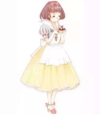 白雪公主和白雪公主的母后怎么画,白雪公主和贝儿公主的玩具怎么画