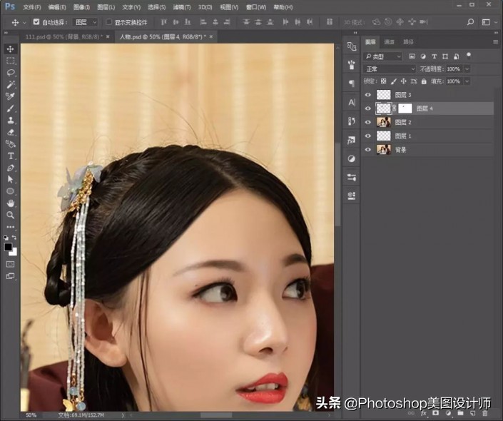 ps怎么制作古风工笔画,ps古风效果制作教程