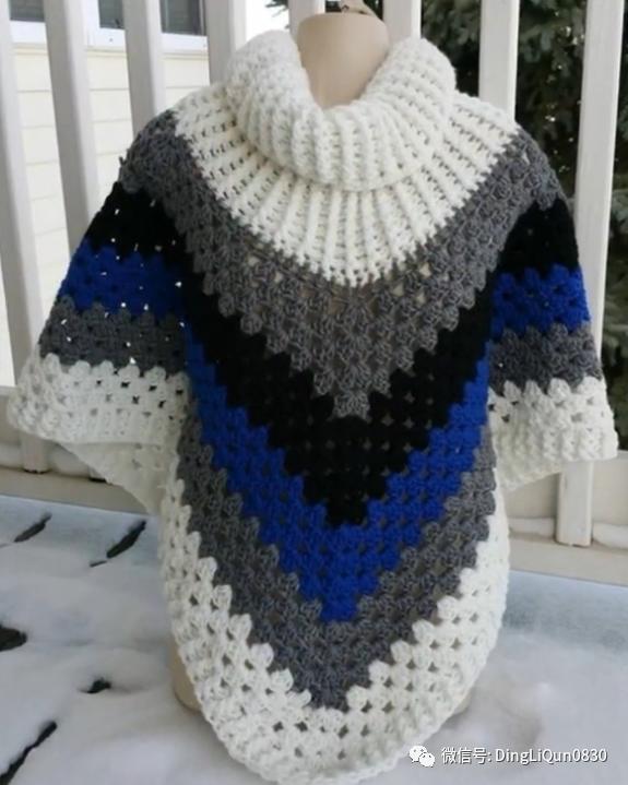 高档蕾丝钩花斗篷披肩防晒衣,针织披肩花样图片大全