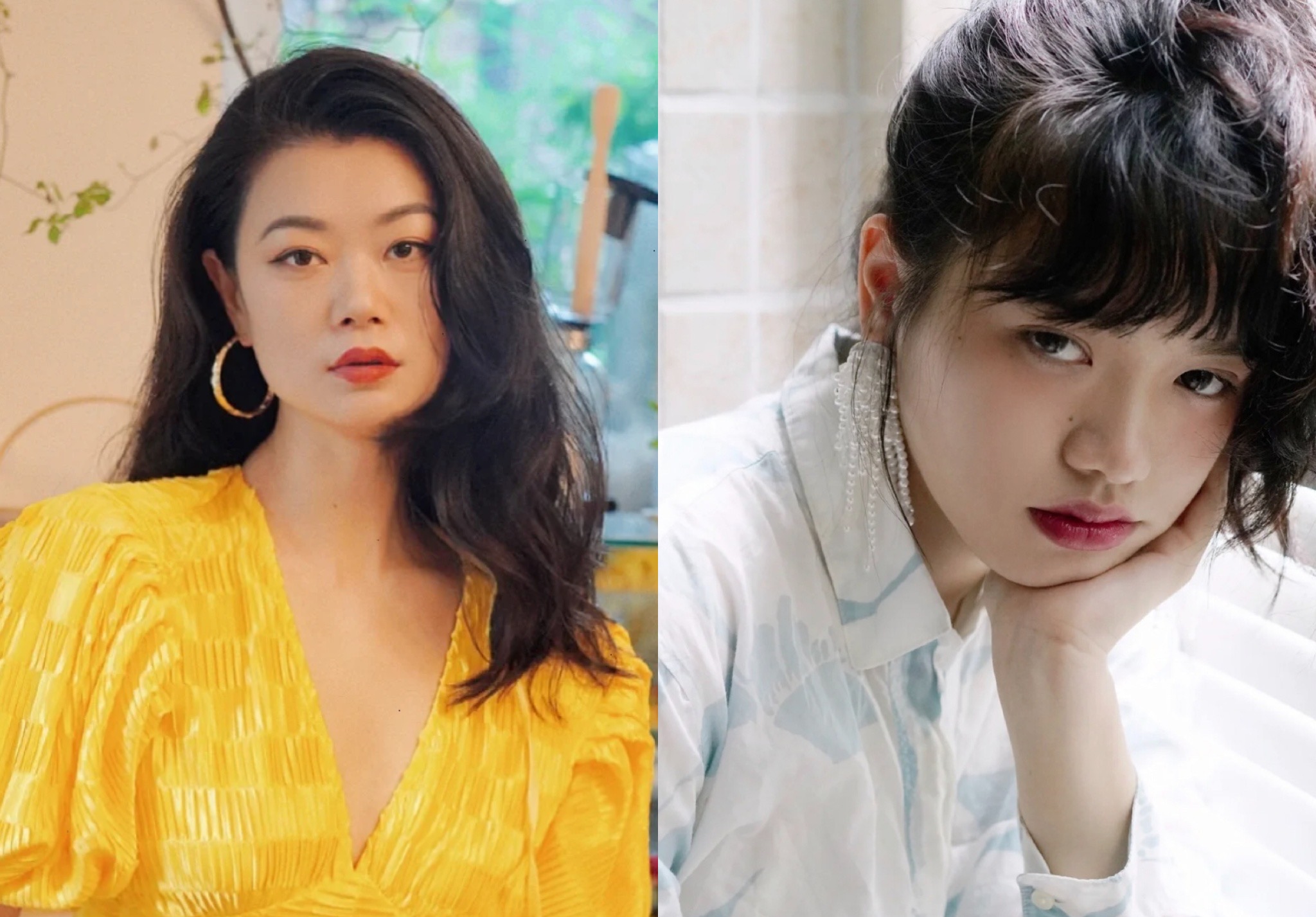 菱形方脸女生适合中分,适合方脸女生的千禧风