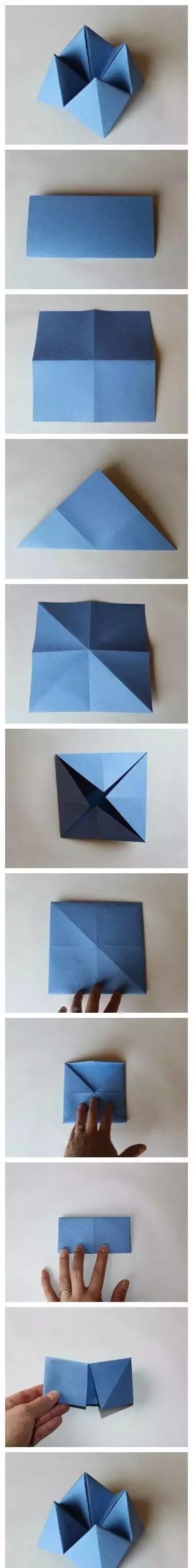 旺仔小泡芙幼儿折纸手工创意diy,折纸手工8-10岁简单的飞镖正方形