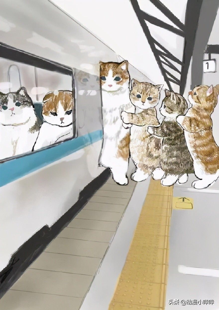 猫拟人韩国画师,画师将猫咪拟人化好可爱呢