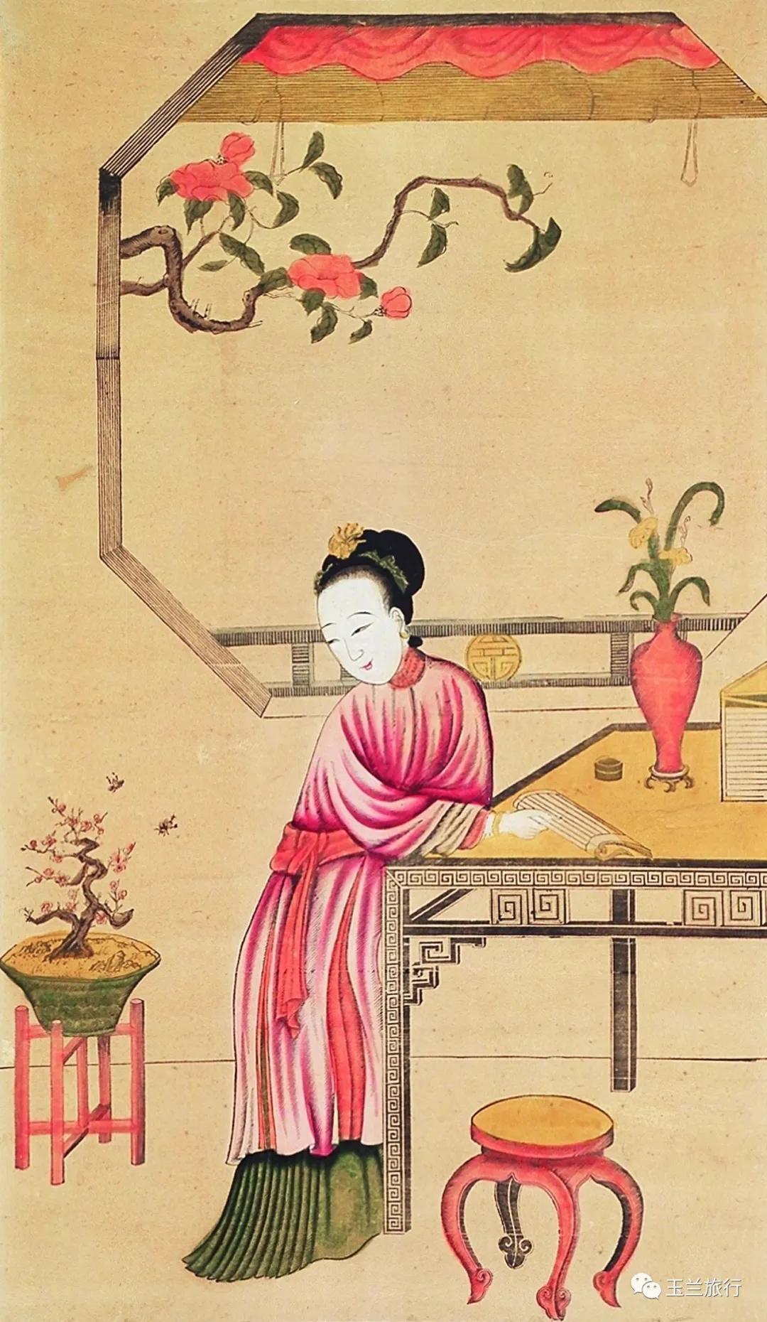 比网红好看多了，年画中的清代江南美女，真·人间富贵花！