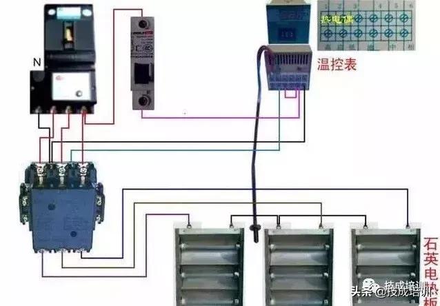 断路器电流互感器电表正确接线法,定时开关交流接触器和电表接线图
