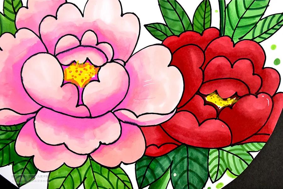 中国风画儿童画教程,色彩儿童画入门教程