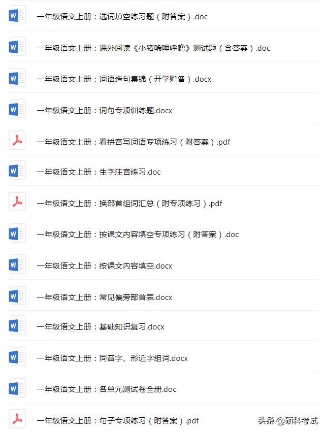 一年级语文拼音（声母.复韵母.三拼音）专项练习题23套，可*载下**
