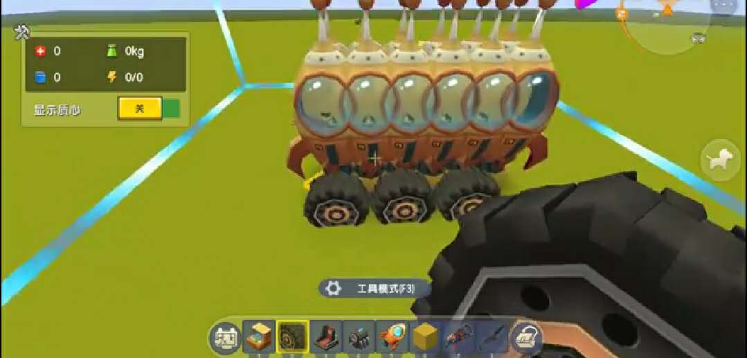 迷你世界简单的火箭发射车教程,迷你世界如何创造三轮火箭车