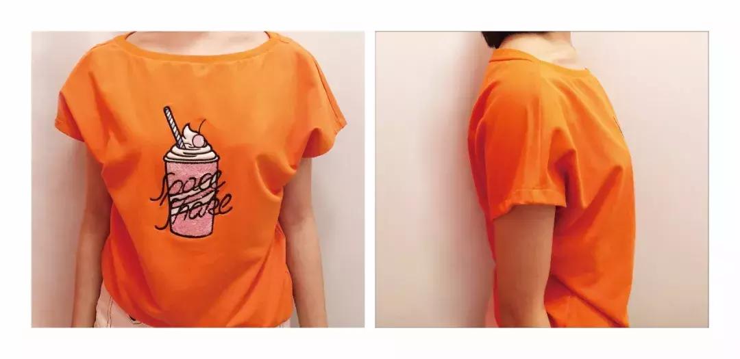 大小胸穿t恤对比,同款衣服平胸和胸大的对比