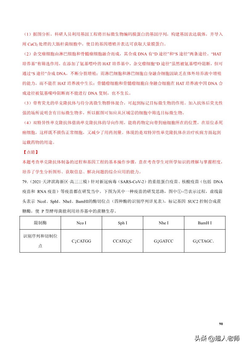 2024生物高考10大热点主题,生物江苏新高考复习资料2025