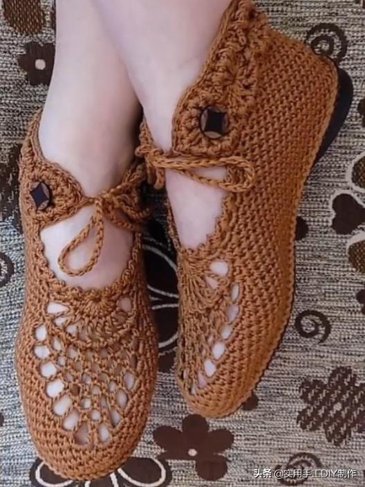 针织作品70款简约,手工针织凉鞋花样图