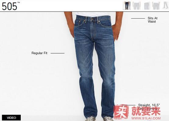 levis李维斯黑色牛仔裤,李维斯牛仔裤哪个版型最好看