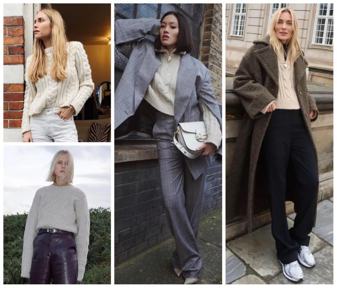 刘雯拉链毛衣哪个牌子好看,刘雯穿的熊图案毛衣