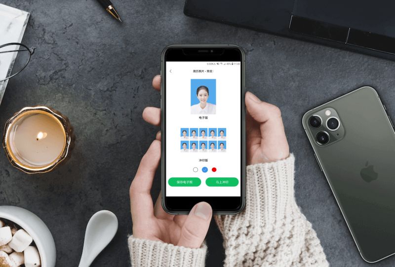 手机如何一键生成证件照,照相馆怎么跟老板说只要电子照