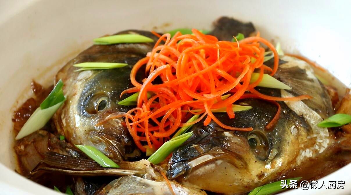 不煎鱼头汤怎么炖才能好喝,不加肉的鱼头做法