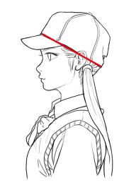 画帽子教程鸭嘴帽,DIY棒球帽怎么画最简单