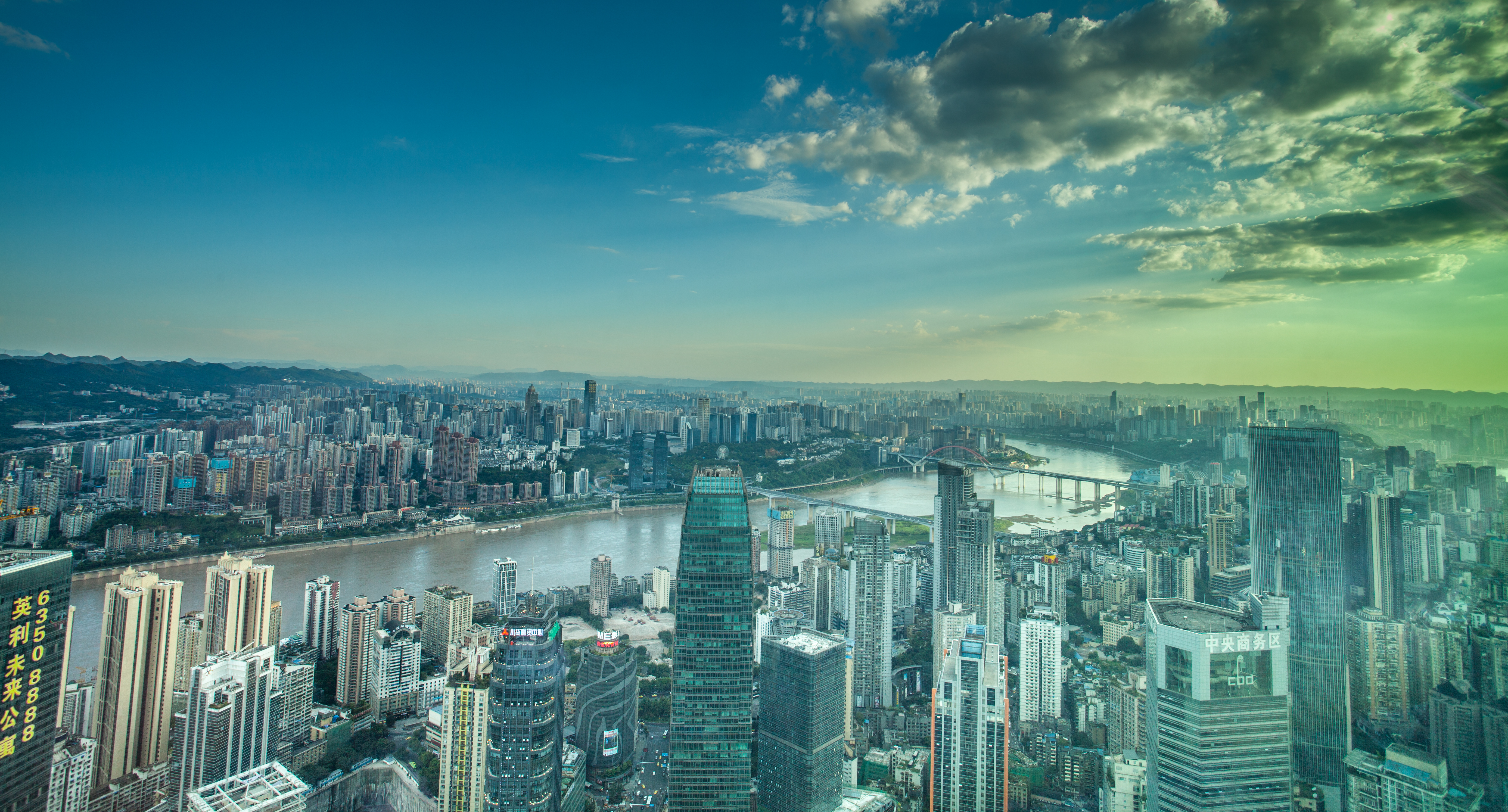 重庆白天风景,重庆曼哈顿震撼天际线