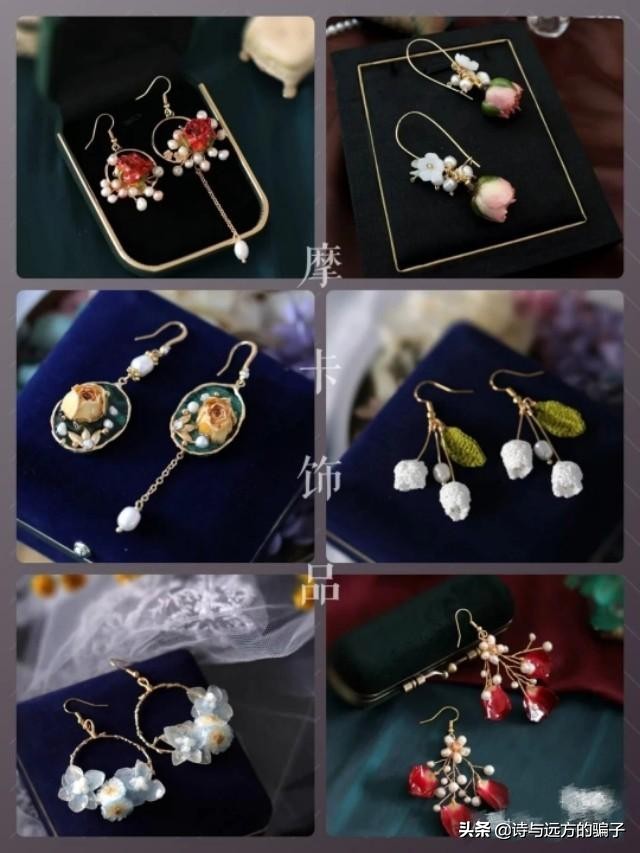 夏季小众耳饰高级感,夏日小清新耳饰