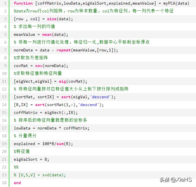 主成分分析评价模型matlab代码,matlab主成分分析数据测试