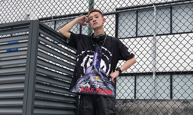 趣味涂鸦t恤,ins风格夏季t恤趣味涂鸦