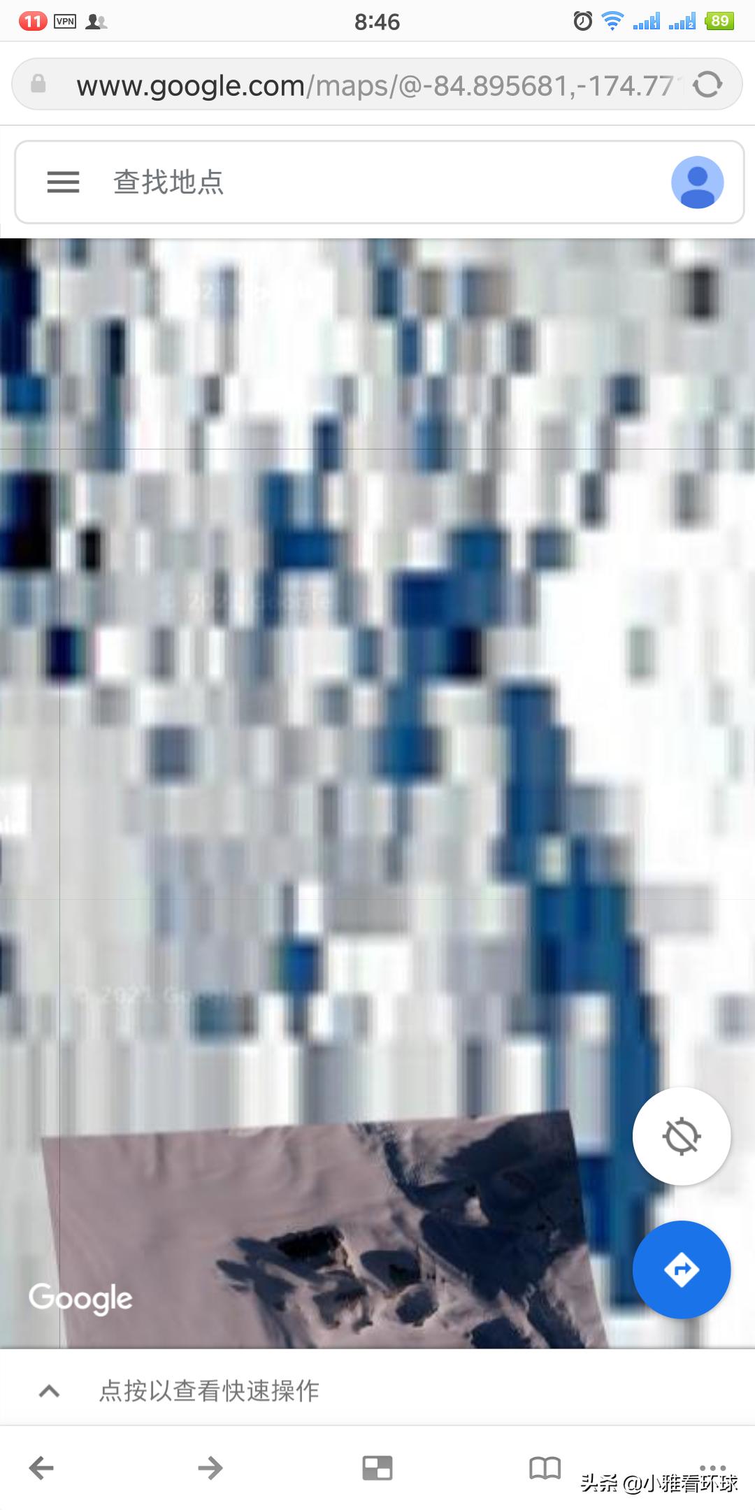 为什么南极谷歌地图有马赛克,谷歌早期南极地图