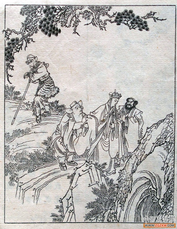《西游记》之三打白骨精背景图,西游记三打白骨精文字版图文