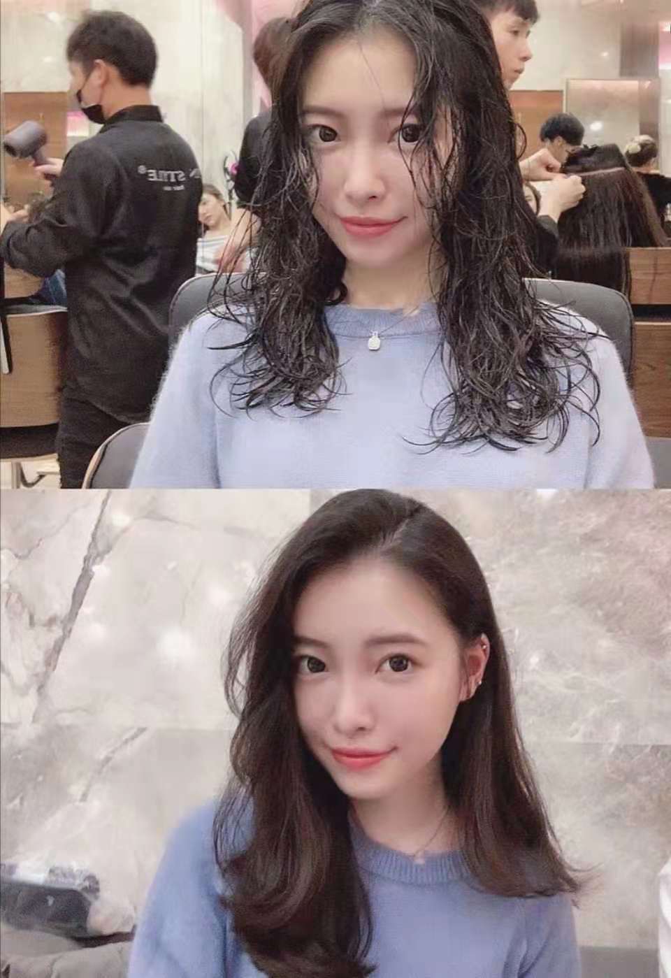 头发湿时很直干了很毛躁,头发烫后湿发很卷吹干毛躁怎么办