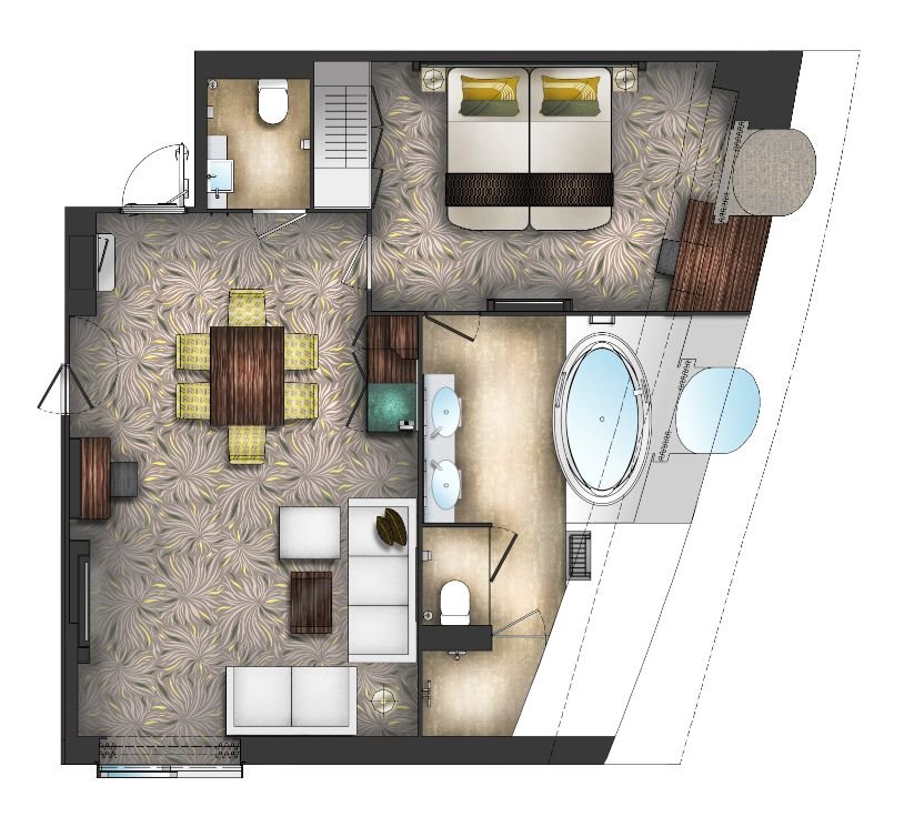 世界梦号邮轮全图,全球最大海上超级城堡