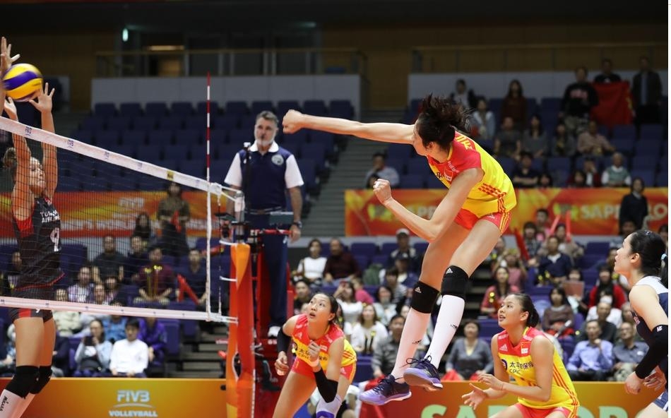 朱婷爆燃时刻,朱婷霸气救场视频