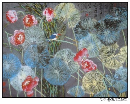 国画大师黄永玉荷花作品欣赏,国画前十名大师级画家作品