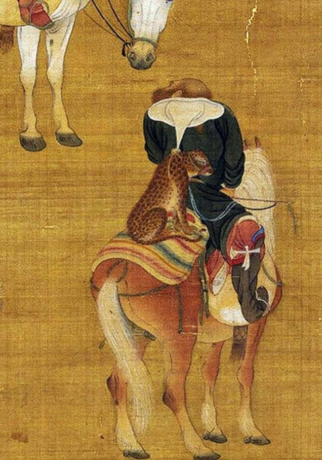 除了猎犬还有猎鹰、猎豹，从《元世祖出猎图》看蒙古的狩猎文化