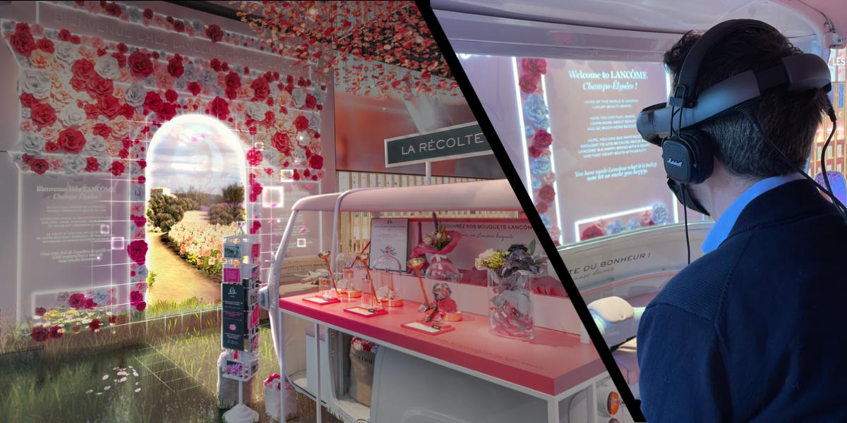 穿梭于“AR花海”兰蔻沉浸式AR购物体验