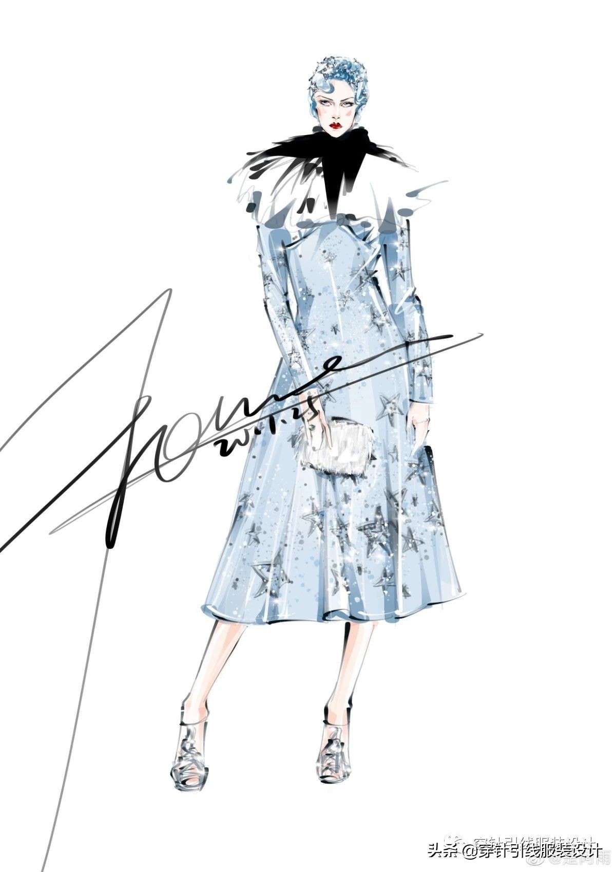 效果图手绘服装,效果图大全70-80平三室