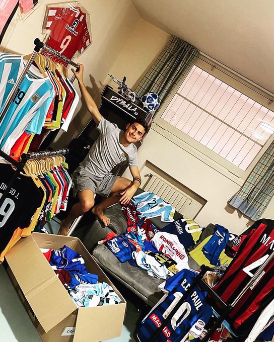 迪巴拉十大球,迪巴拉所有球衣