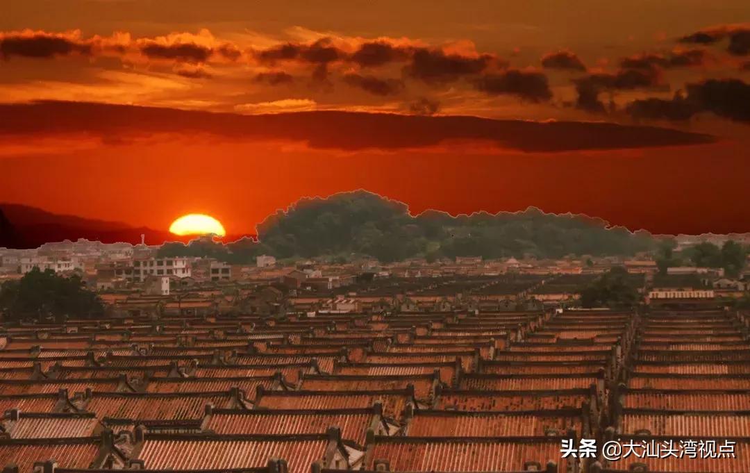汕头潮阳区贵屿华美村全景,潮阳贵屿华美村