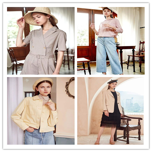 高端女装RUBIN如缤品牌折扣尾货专柜撤柜库存网络直播淘大牌服装