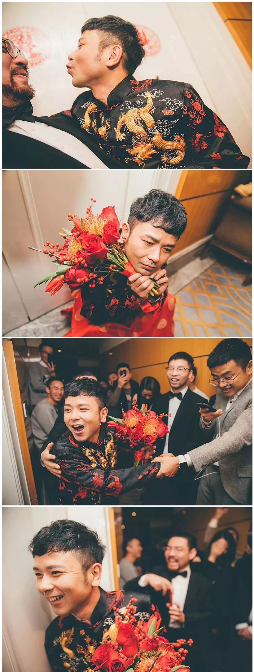 婚礼当天伴郎伴娘开心相处,婚礼当天伴郎和伴娘开心相处