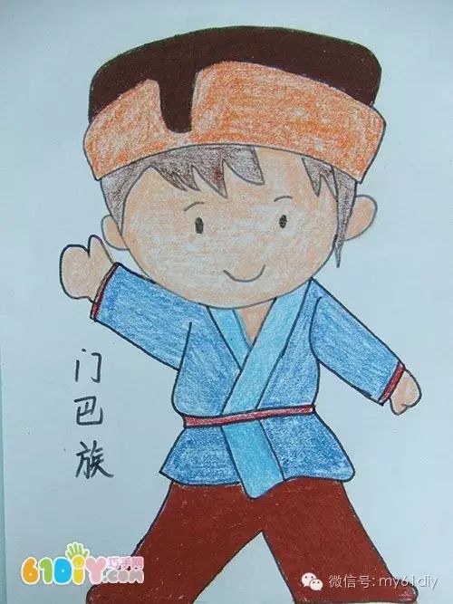 各族儿童简笔画的图片,56民族儿童简笔画大全