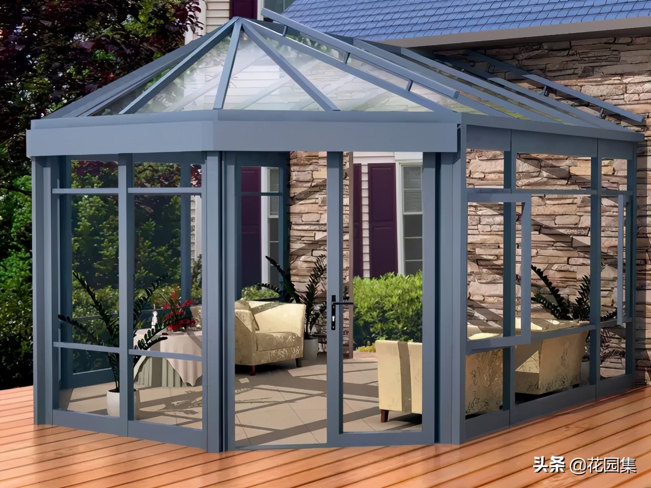 露台遮雨又遮阳阳光房,阳光房便宜又遮阳防晒的方法