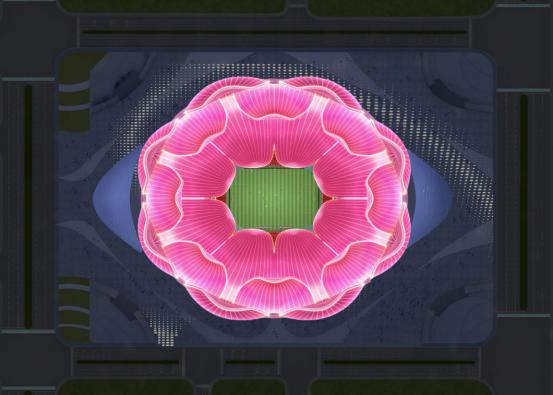 恒大惊艳美照,足球场绝美