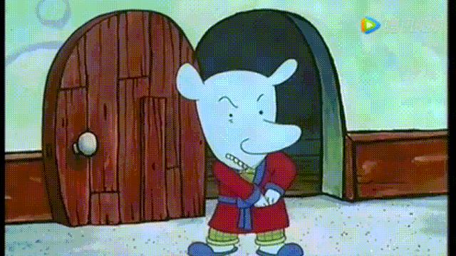 “让你看到​老鼠人很抱歉，我会马上离开。”