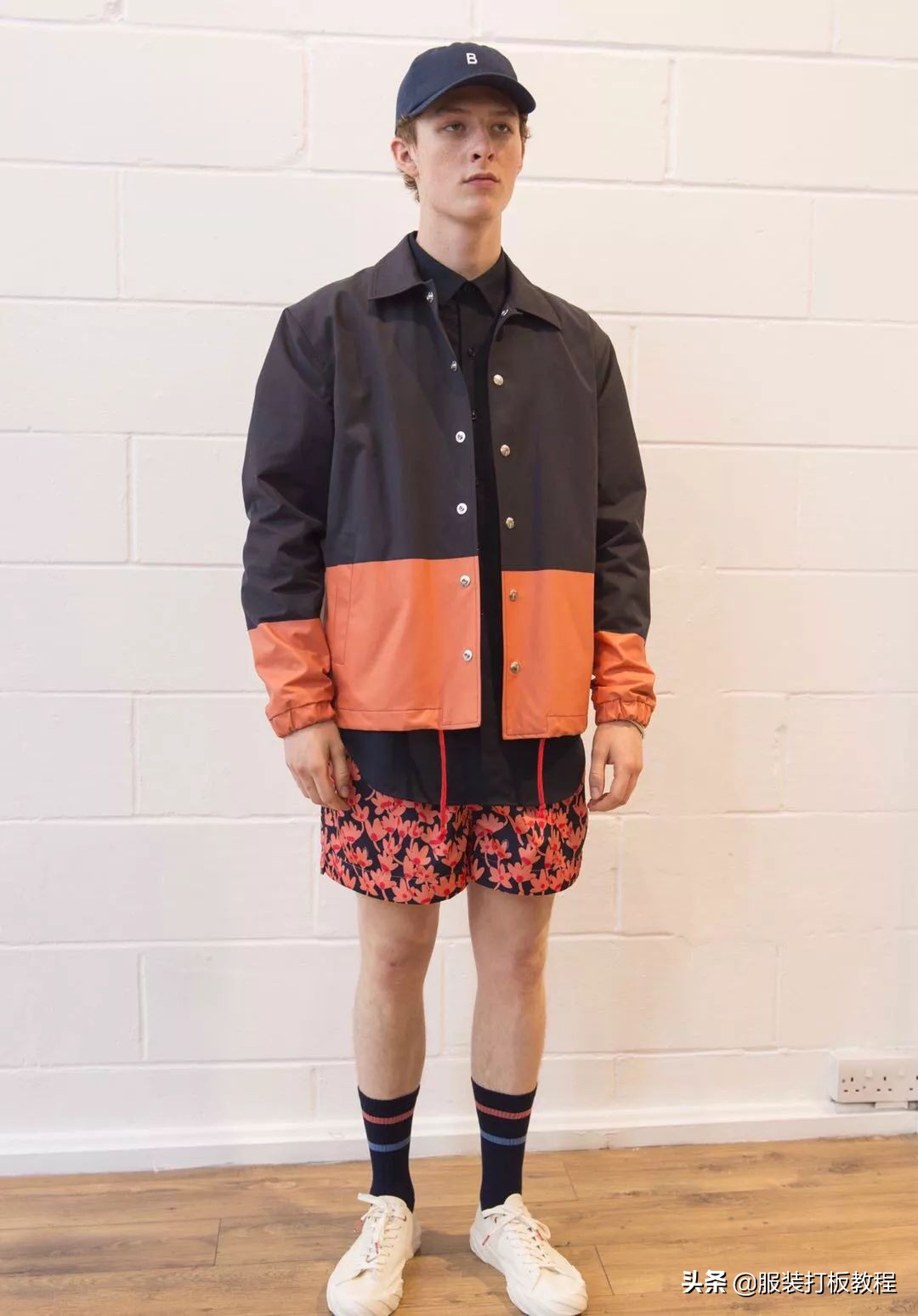 拼接设计潮流套装,拼接服装系列款式图大全