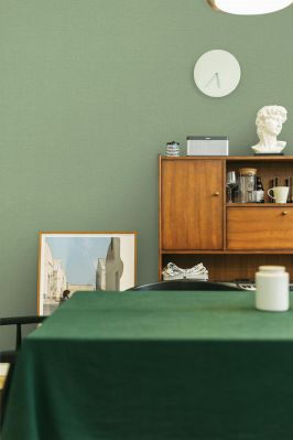 高级灰纯色壁布效果图,墙布壁纸知识