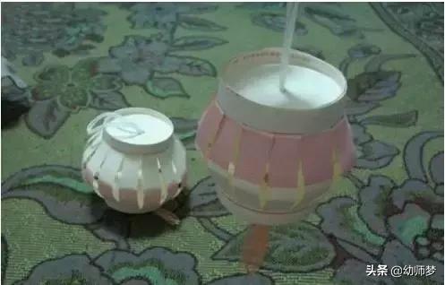 折纸灯笼手工制作幼儿园立体,虎年手工灯笼幼儿园手工制作