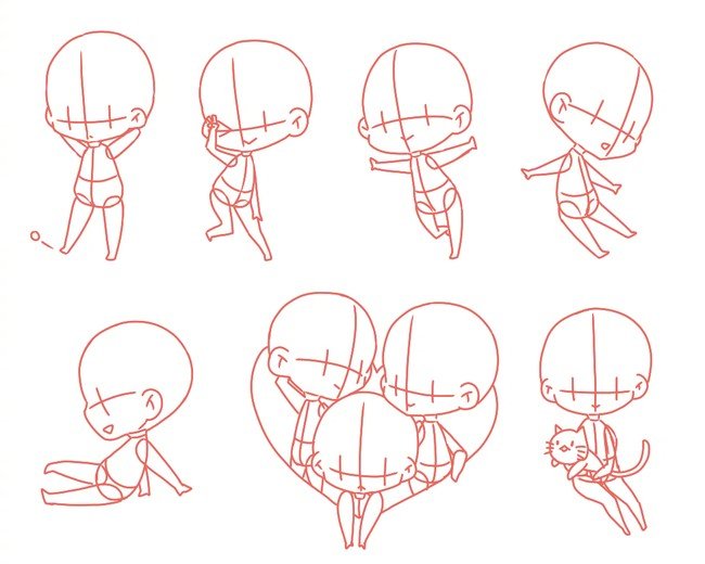 q版小人图片大全可爱,q版人物素材超萌