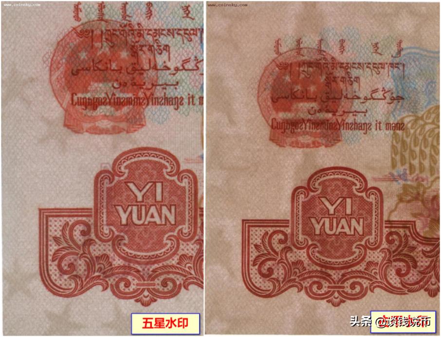 第三套人民币样币真品正背图片,第三套人民币五元版别